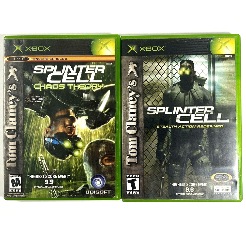 Tom Clancy's Splinter Cell Set: Chaos Theory and Stealth Action Redefined. Xbox